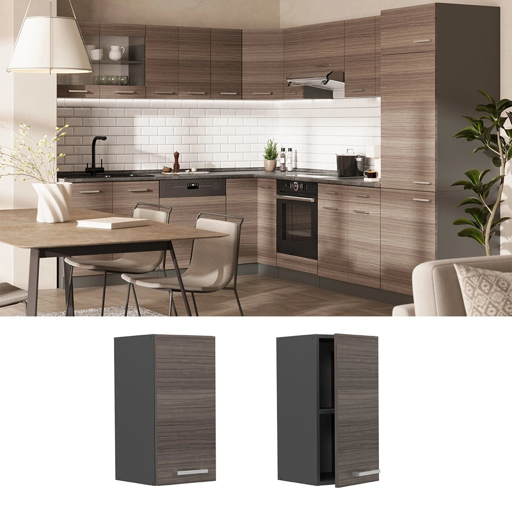 Pensile da cucina R-Line Grigio nobile/Antracite 30 cm Vicco