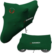 Copertura Premium per Motorini Indoor – Protezione da Sporcizia – Tela Elastica, Aerea e Respirante in Velluto Stirato (M-L, Verde)