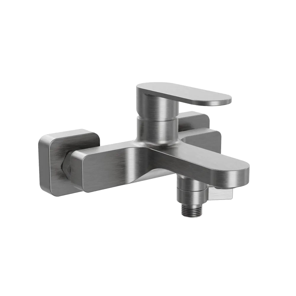 Miscelatore esterno vasca a muro gun metal spazzolato | Margot