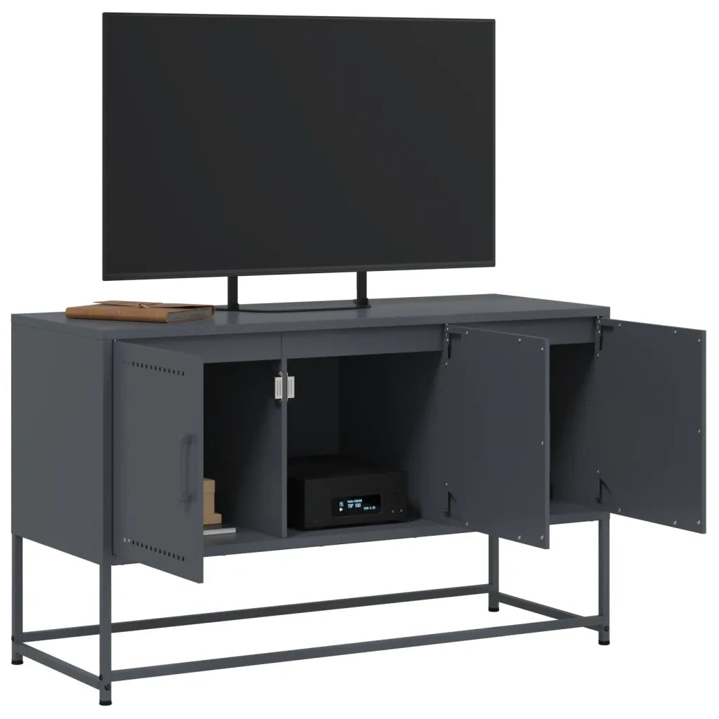 Mobile TV Antracite 100,5x39x60,5 cm in Acciaio 846478