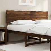 Testiera con bordo vivo ROSTOCK Marrone Scuro 200 cm 903146