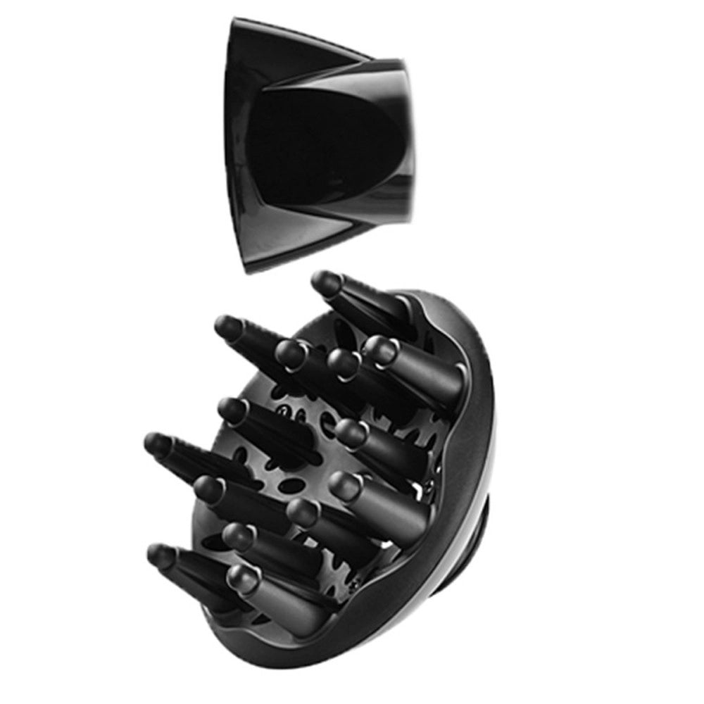 Trade Shop - Asciugacapelli 2200 Watt Con Diffusore Capelli Phon Pulsante Getto Aria Fredda Occhiello -
