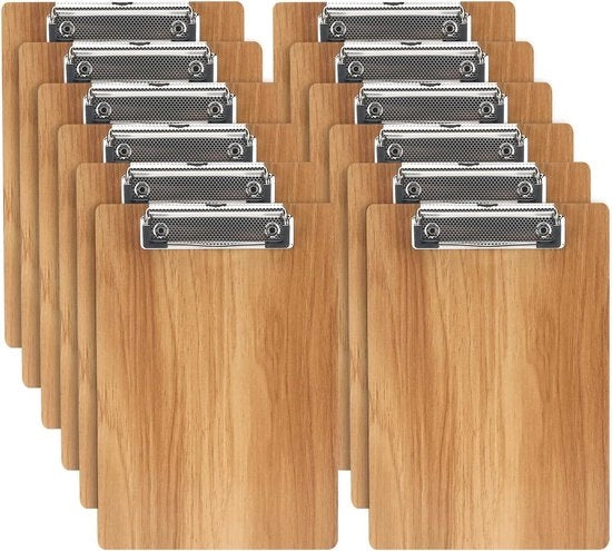 Clip per legno a basso profilo - 12 pezzi - formato A5 - cartongesso