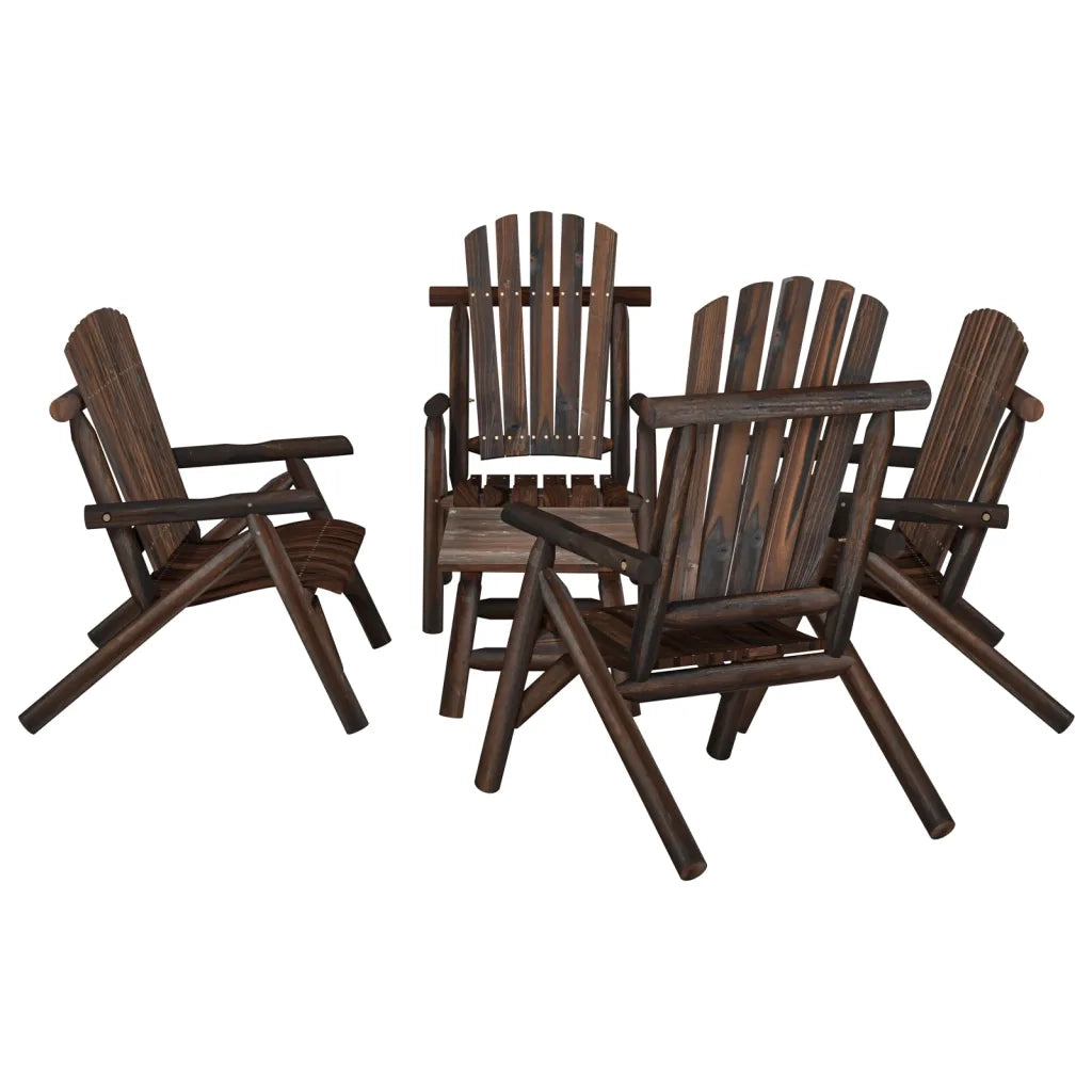 Set Divani da Giardino 5 pz in Legno Massello di Abetecod mxl 100452