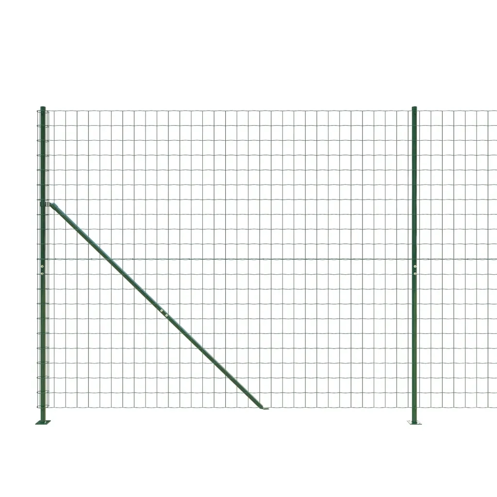 Recinzione Metallica con Flangia Verde 1,6x25 m 154172