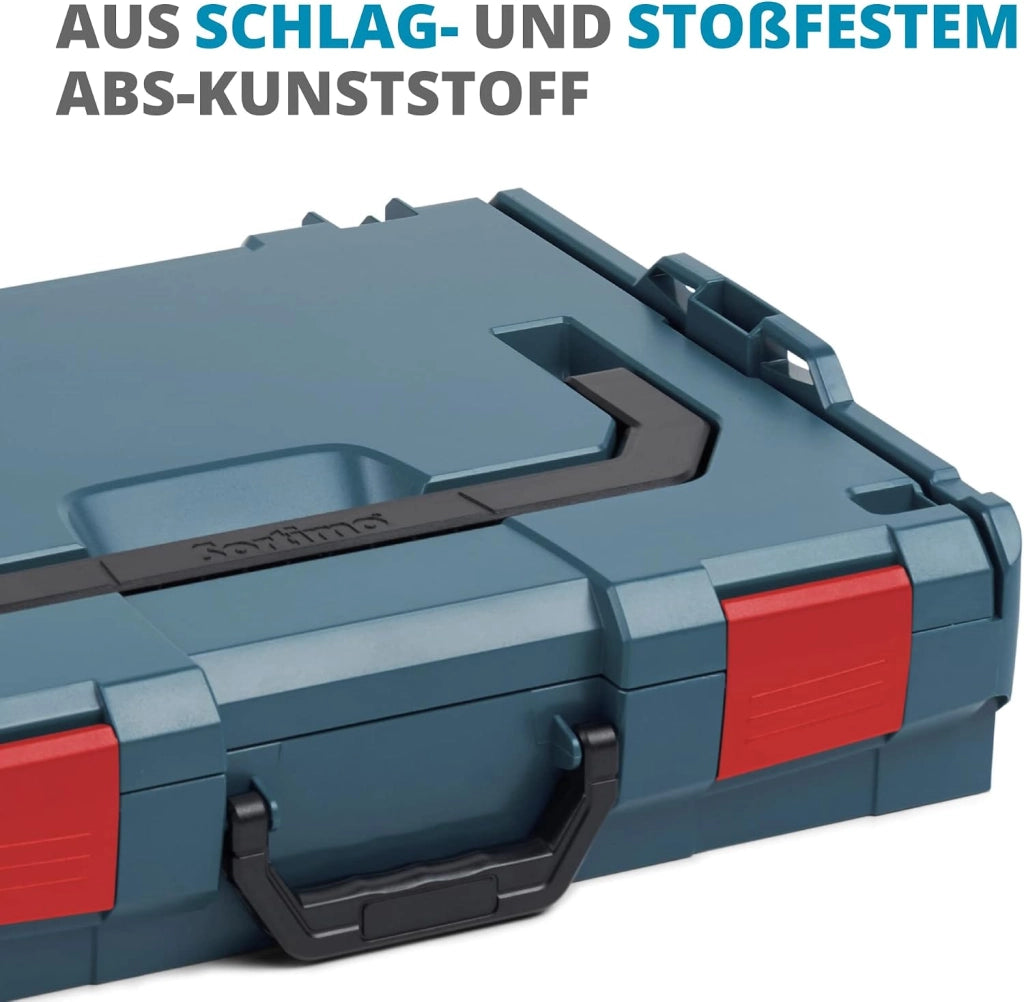 L BOXX 136 Set da 3 pezzi | Dimensione 2 professionale blu | Cassetta degli attrezzi in plastica | Cassetta degli attrezzi professionale vuota