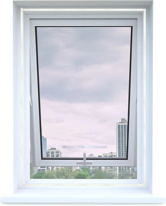 Velo di protezione per infissi - Protezione dagli insetti su misura - Fino a 130 x 150 cm - Transpirante e permeabile alla luce