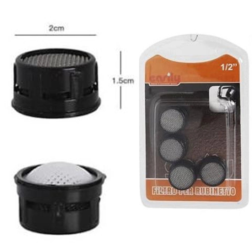 Trade Shop - Filtro Rubinetto 4pz Rompigetto Areatore Lavandino Bagno Cucina 1/2 -