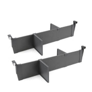 Kit di accessori divisori per interno cassetti Vertex-Concept, larghezza 900 mm, Alluminio e Tecnoplastica, Grigio ant..