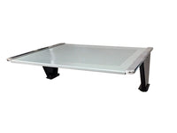 Panca per Sala Attesa 3 Posti da Ufficio con Cuscino e Tavolino in Acciaio e Similpelle Argento/Verde