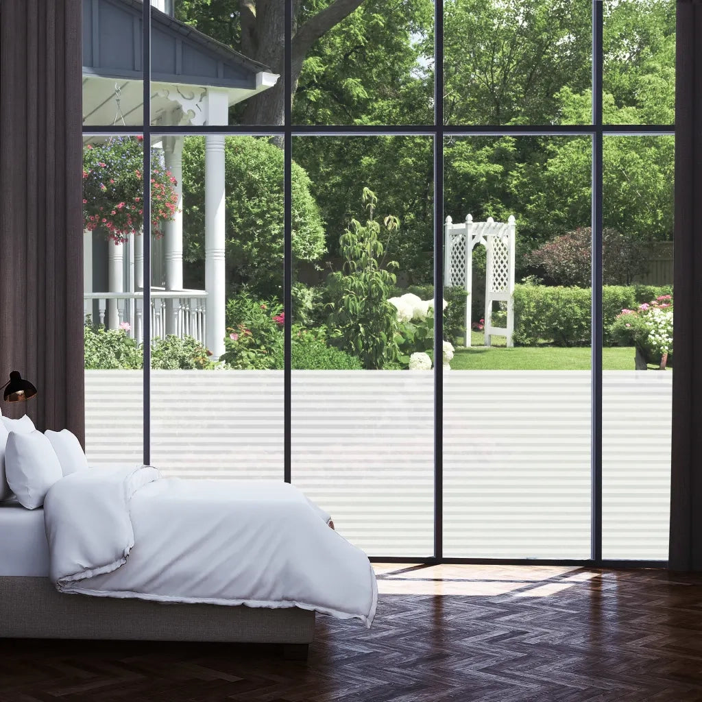 Pellicola per Finestra Design Smerigliato Strisce 0,9x5 m PVC CFW2728969