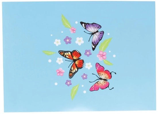Carta di auguri 3D fiori - Carta di auguri per il compleanno - Carta di auguri per il matrimonio - Carta di auguri per la mamma - Carta di auguri di alta qualità - Materiale cartario di alta qualità - Progetto sostenibile