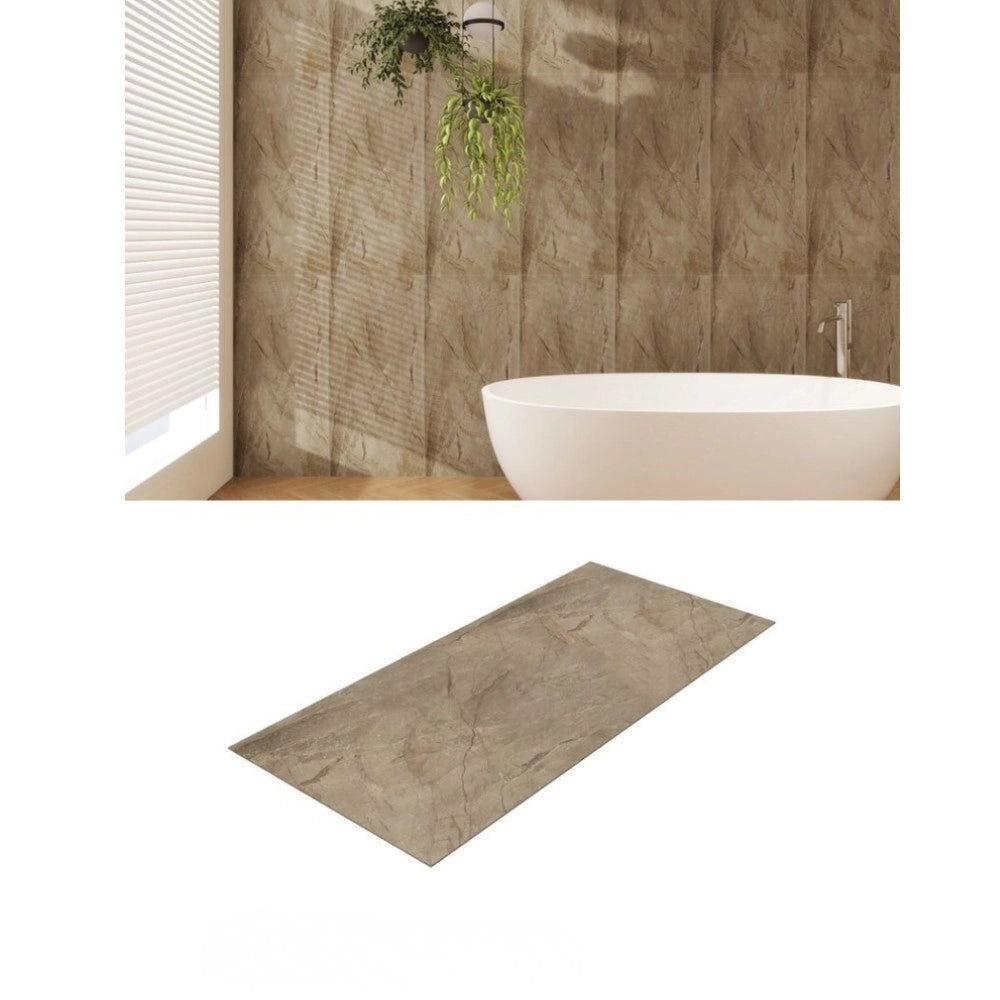 Trade Shop - Pannello Effetto Pietra Beige 900x450 Mm Rivestimento Parete Bagno Moderno -