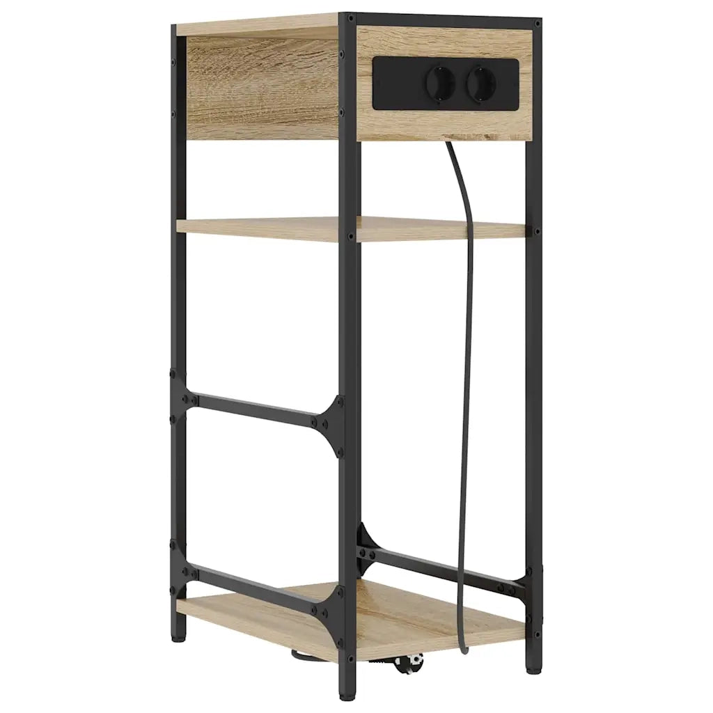 vidaXL Armadio da Notte con cassetto rovere sonoma 40 x 27 x 76 cm