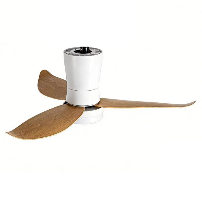 Ventilatore da soffitto 90 cm con luce LED 30W, 6 velocità, motore DC 18W, telecomando e timer - SOGO