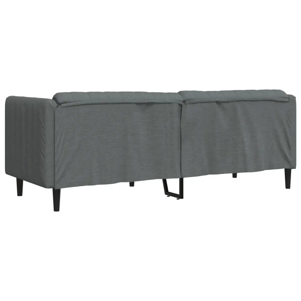 Divano | Divano da soggiorno | Sofa a 3 Posti Grigio Scuro in Tessuto