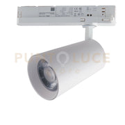 FARO BINARIO LED KONE BIANCO IN ALLUMINIO 30W 2760LM 3100K 24 5X15X10 CM