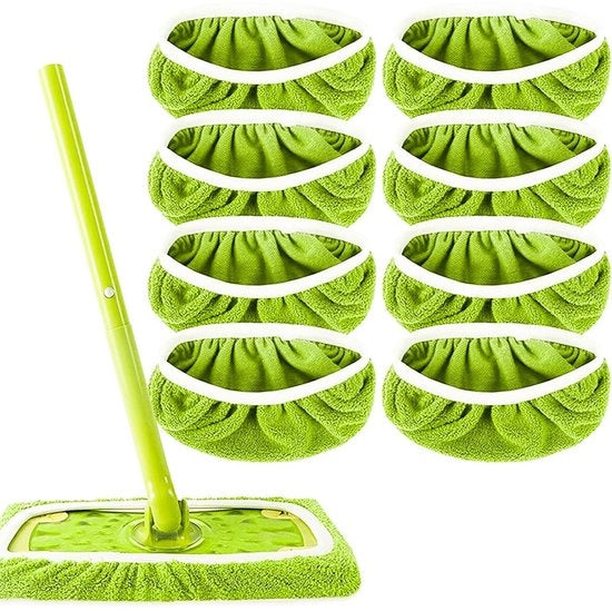 Pannelli di Asciugamano per Pulitore a Vapore - Microfibra/Chenille - Asciugamani per Pavimento - 4 Pezzi - Adatto per Swiffer - Assorbimento Estremamente Elevato