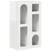 Credenza | Madia | Buffet da pranzo | Armadio da pranzo Bianco Lucido 59 x 35 x 100,5 cm Legno multistrato