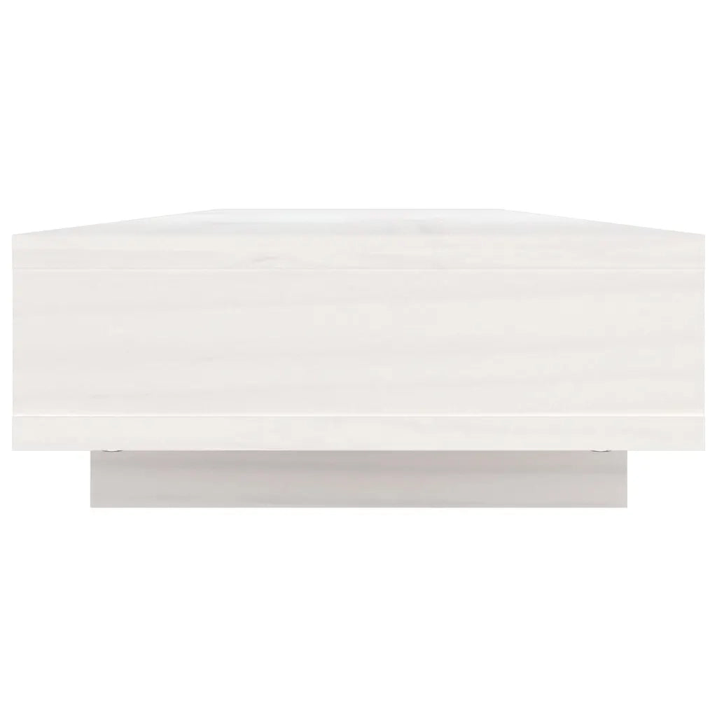 Supporto per Monitor Bianco 100x27x14 cm Legno Massello di Pino cod mxl 75304