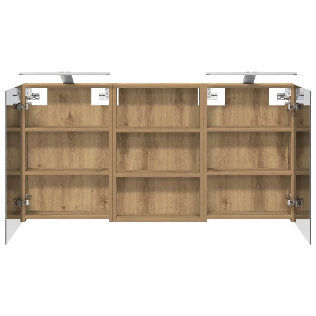 Set di Armadi da Bagno con porta 3 pcs 120 x 10,5 x 60,5 cm 3403743