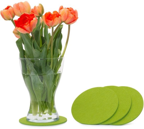 Vilten sottoporta per tavolo e bar, 15 cm, confezione da 4 (colore selezionabile), licht verde