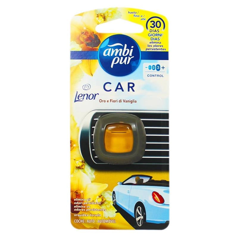 AMBIPUR CAR PROFUMATORE AUTO 30 GIORNI ORO E FIORI VANIGLIA
