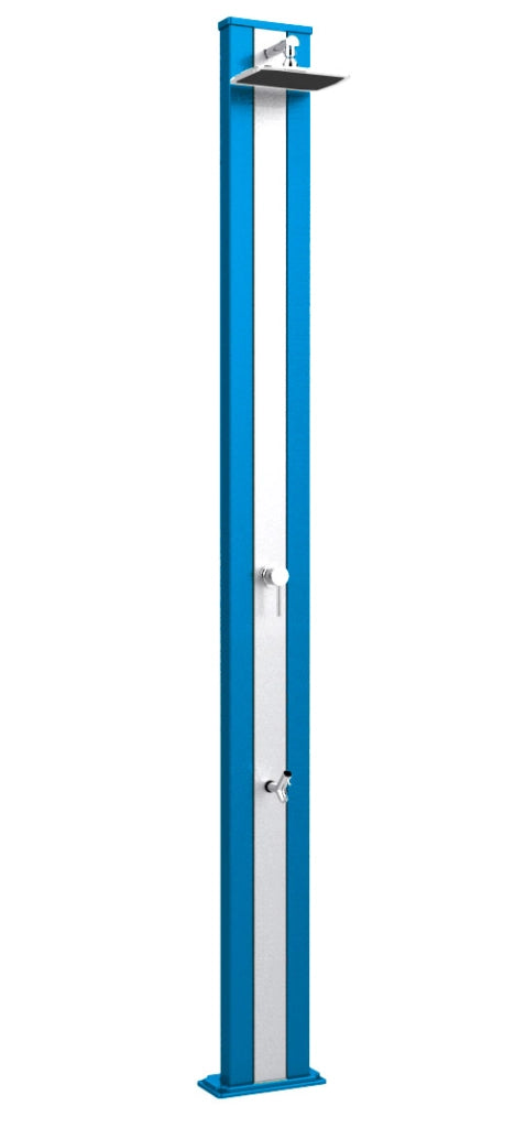 Doccia da Giardino Miscelatore Arkema Spring S Fascia Inox Light Blu