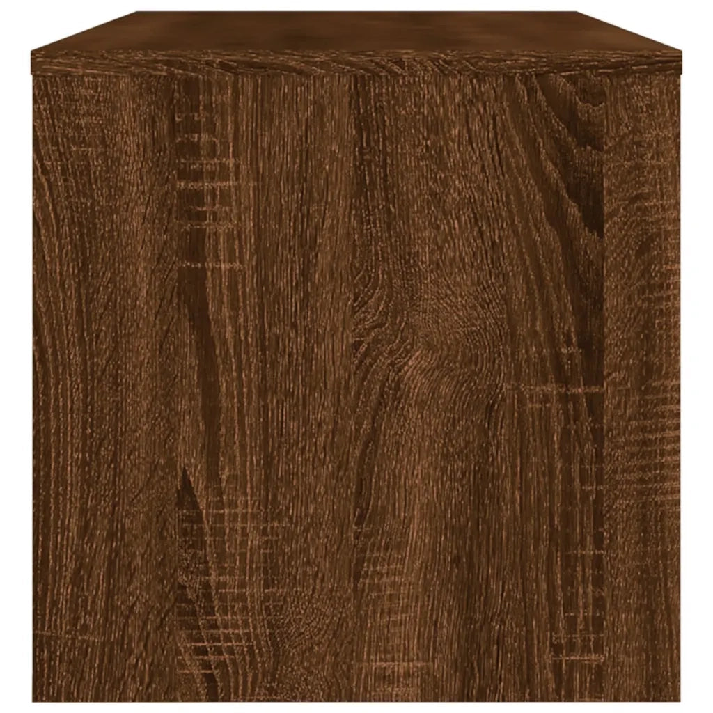Mobile Porta TV Rovere Marrone 120x34x37 cm Legno Multistrato 833550