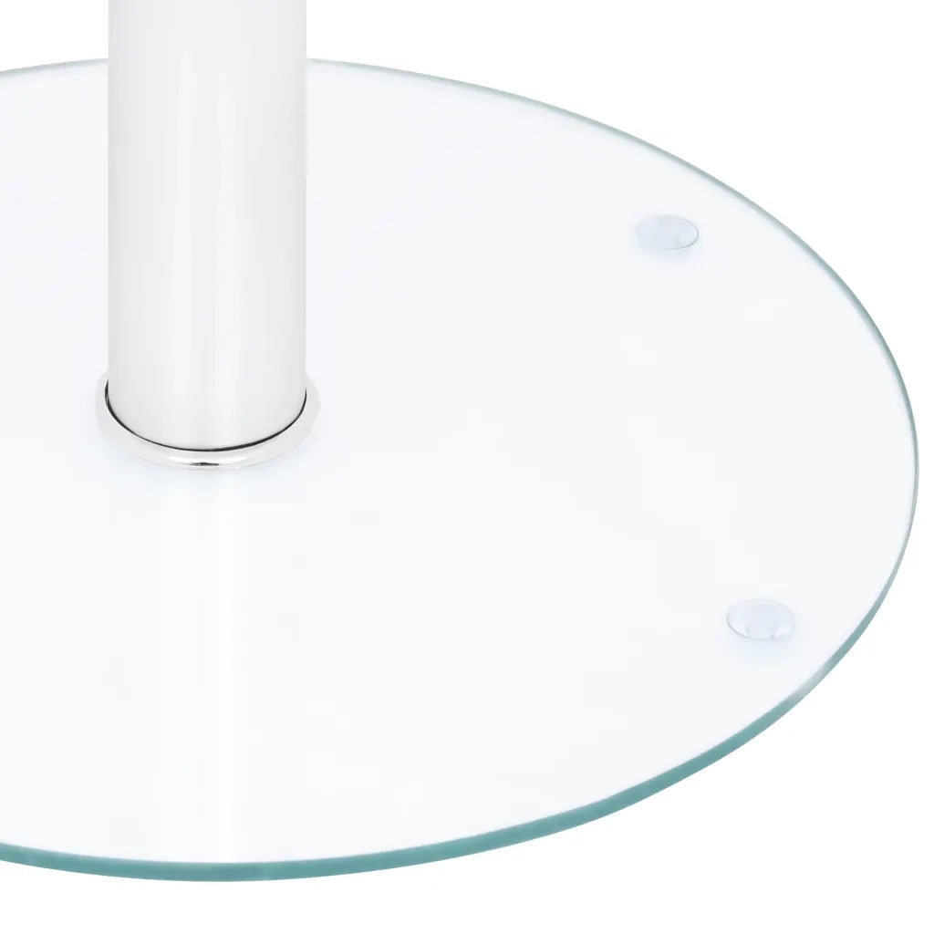 Tavolino da CaffÃ¨ Trasparente 40 cm in Vetro Temperato cod mxl 14989