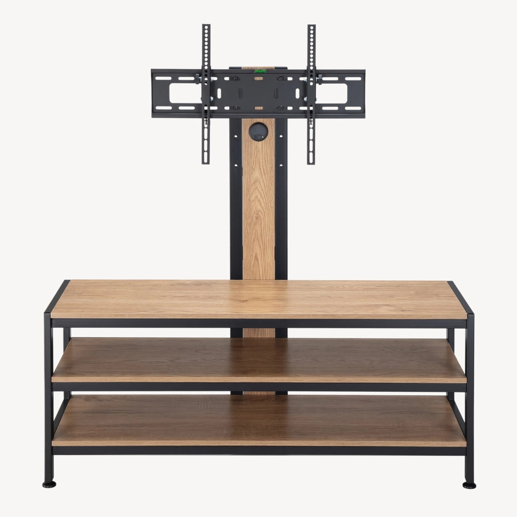 Mobile TV con Supporto Schermo Stockholm - Nero / Effeto Rovere pro.tec