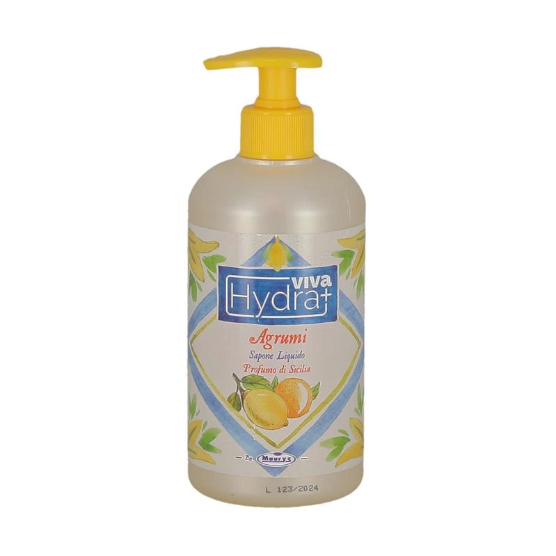HYDRA VIVA SAPONE LIQUIDO PER MANI  500 ML AGLI AGRUMI PROFUMO DI SICILIA