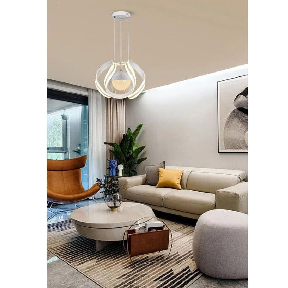 Trade Shop - Lampadario Soffitto Sfera Moderno Led 78w Lampada Luce Calda Fredda Naturale B21 -