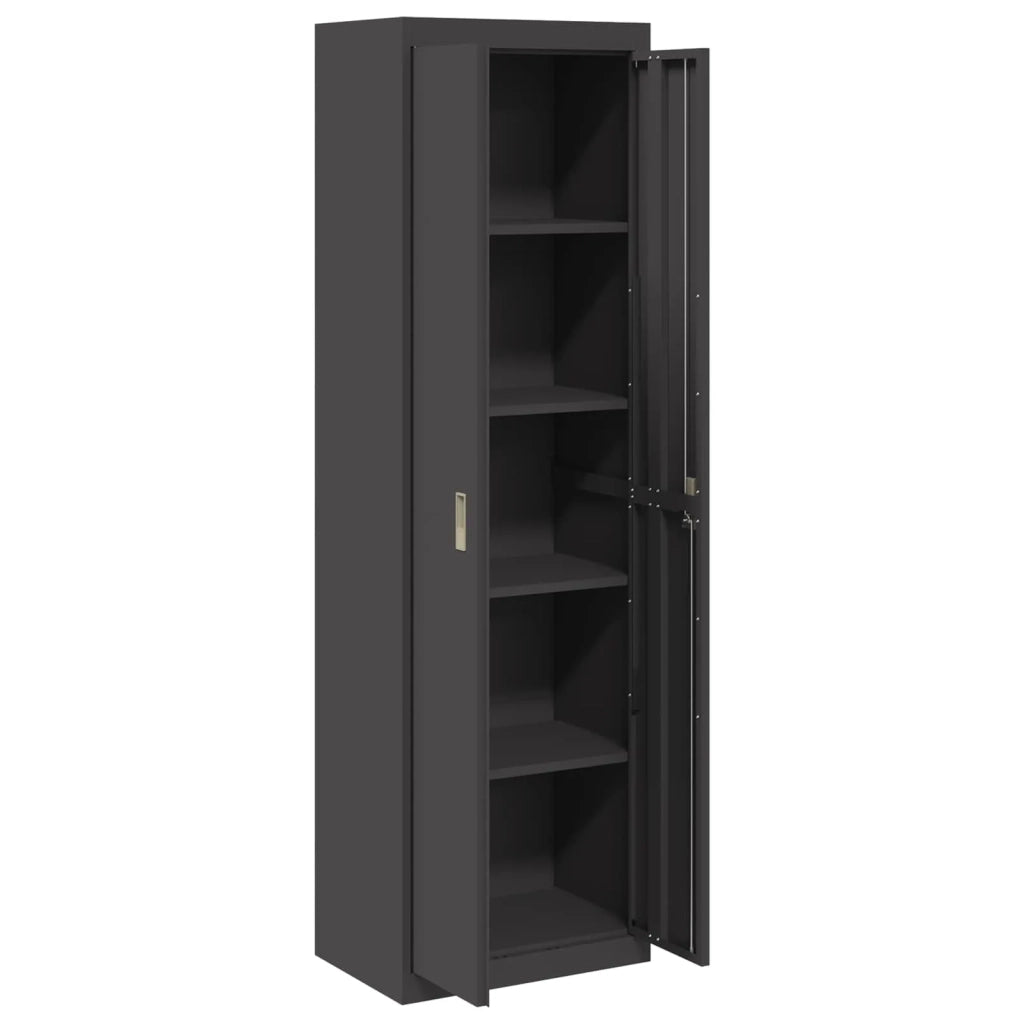 Armadio Nero 60 x 40 x 200 cm Acciaio