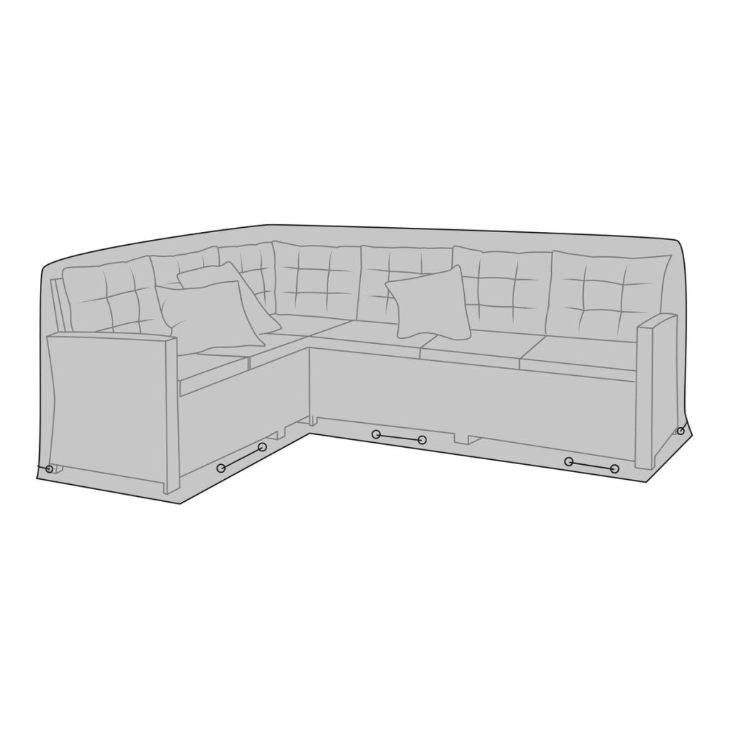 Fodera Protettiva per Arredo da Esterno Luxury, Nero, Poliestere, 100x252x90 cm