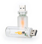 2 pezzi di lampade USB per l'auto, [Regolazione a distanza & Timer con spegnimento automatico] luce a LED, connessione USB per illuminazione di comfort all'interno, mini lampada notturna in vetro retro con timer per auto, campeggio, feste, camera da letto