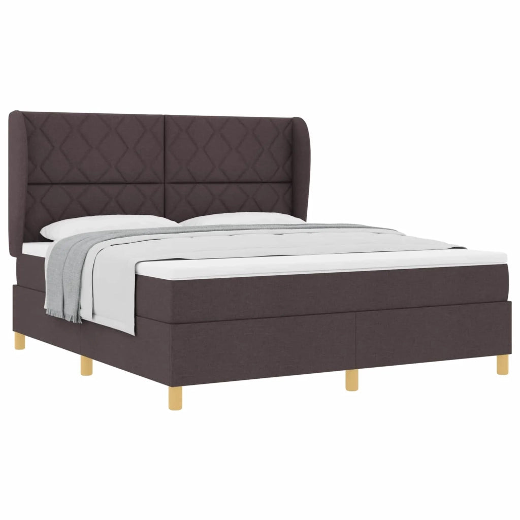Letto con molle e materasso Grigio Scuro 90x190 cm Tessuto 3340833