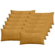 Federa 12 pcs ALMELO Giallo 40 x 80 cm corduroy 914628
