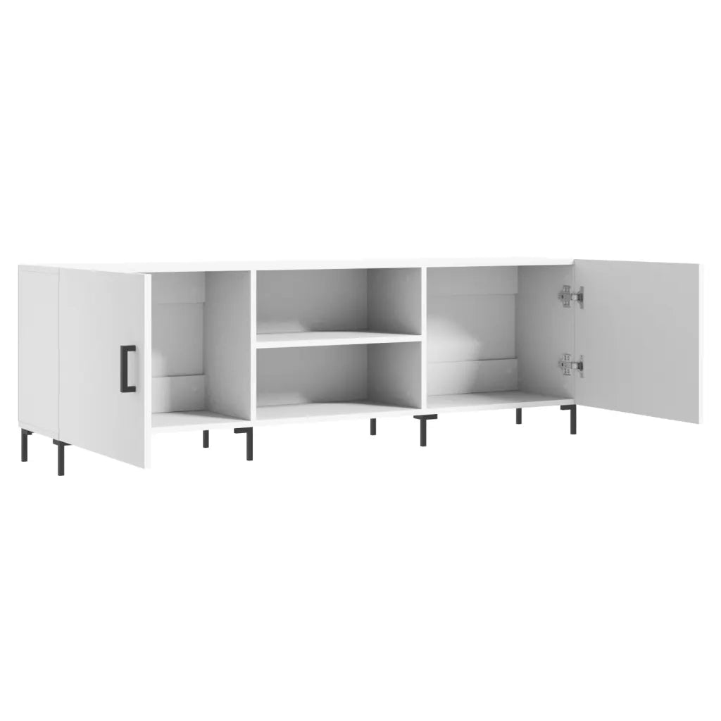 Mobile Porta TV Bianco 150x30x50 cm in Legno Multistrato 829100