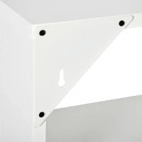 Libreria a Muro Moderna in Legno a 4 Livelli, 94x19.5x80cm, Bianco