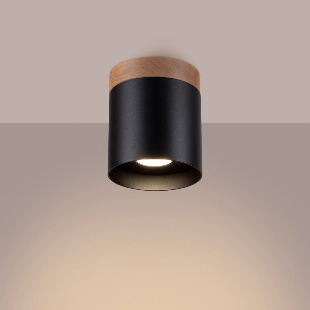 Lampada a soffitto RIF nero