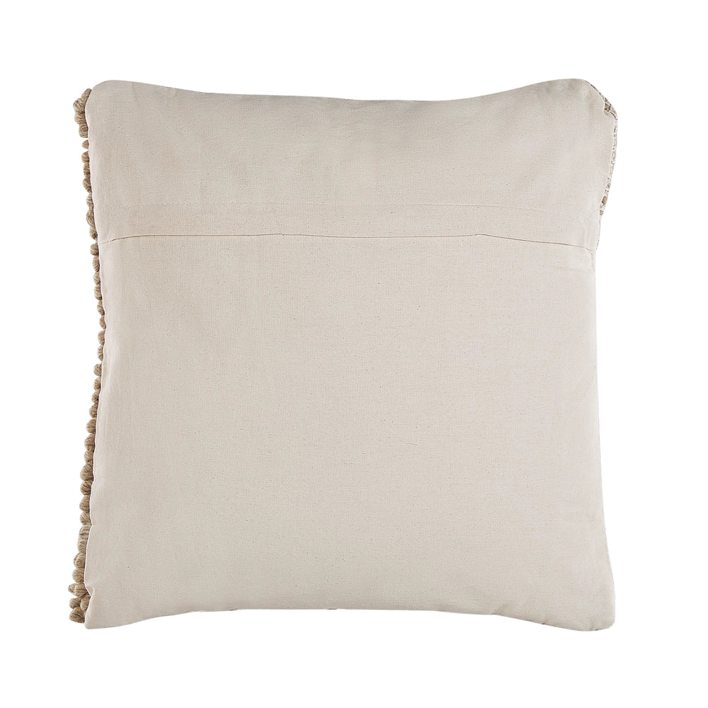 Set di 2 cuscini decorativi Lana e cotone beige 45 x 45 cm Fodera per cuscino a tinta unita con imbottitura in poliestere