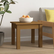 Tavolino da Salotto ambra 35x35x30 cm Legno Massello di Pino 814222