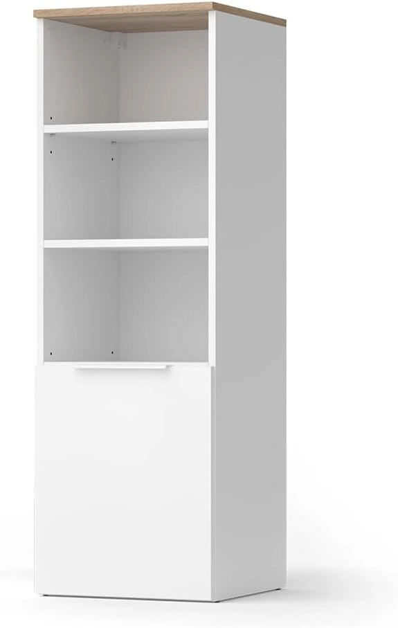 Armadio universale Wido, Grigio, 40.2 x 120 cm con una porta, adatto per la conservazione di oggetti domestici
