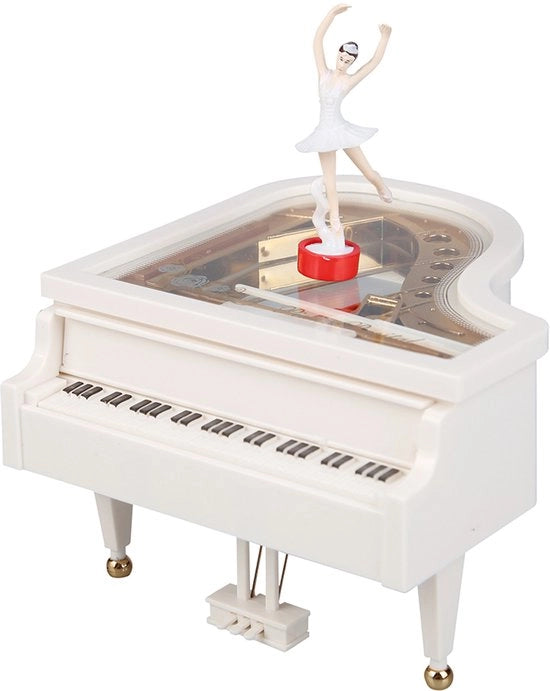 Musicalità portatile in forma di ballerina; un bello accessorio da ufficio, creativo, elegante e eco-sostenibile – un perfetto regalo di compleanno e di matrimonio. Ideale anche per San Valentino (bianco).