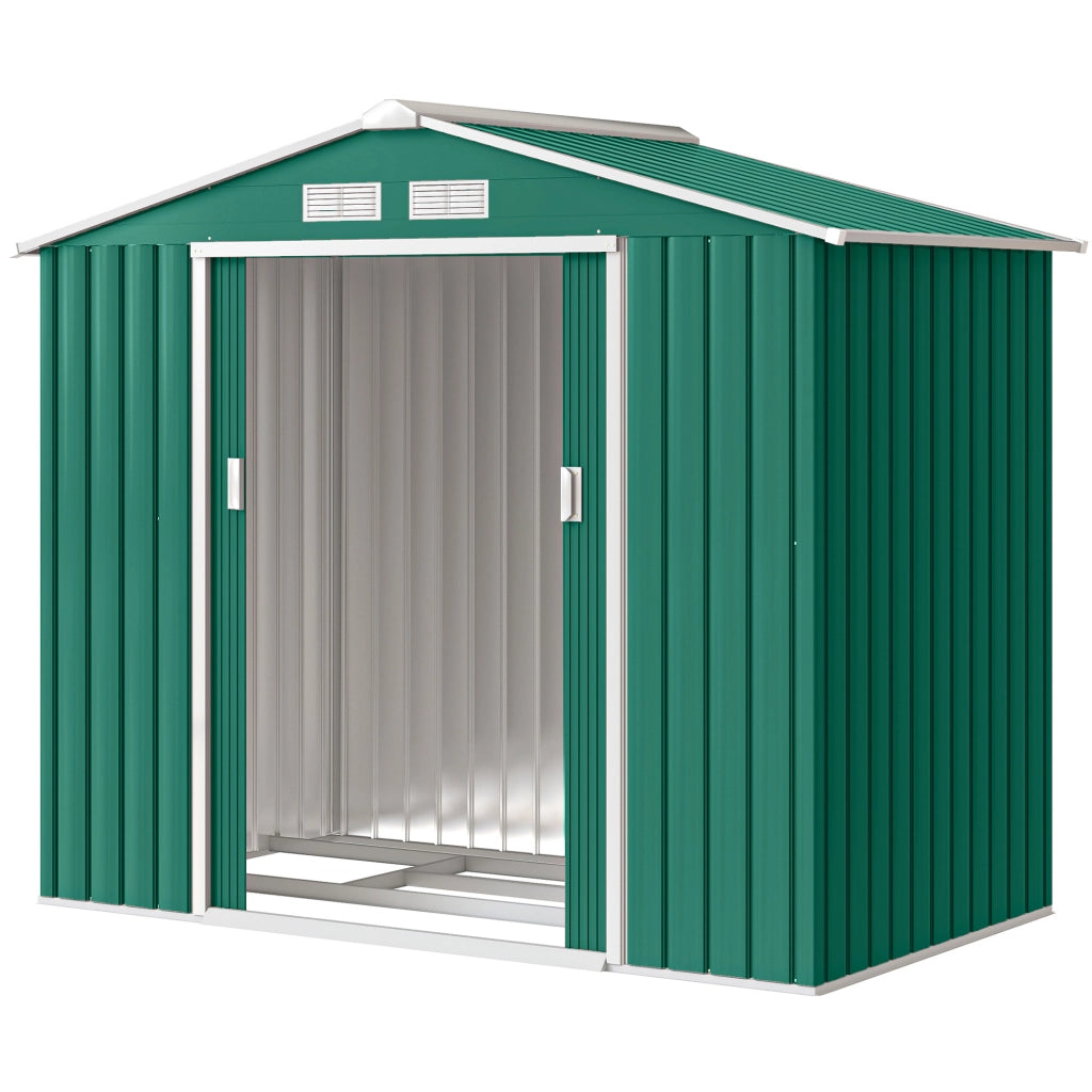 Casetta da Giardino ¨C Zephmum ¨C Verde, Lamiera, 213x130x185cm