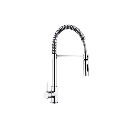 MISCELATORE LAVELLO CON MOLLA E DOCCIA ESTRAIBILE LINEA PIN- Cromo- ARGO- pezzi 1