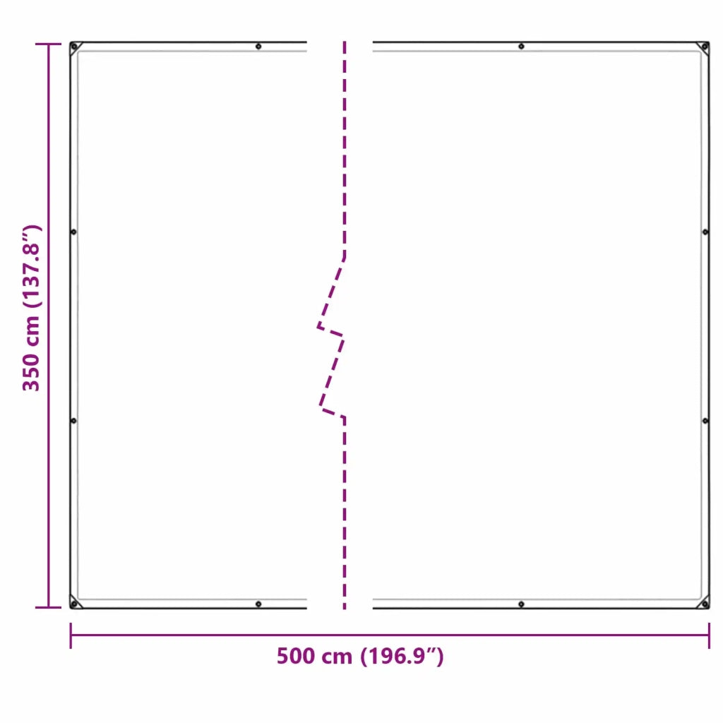 Copertura per Piante Trasparente 5 × 3,5 m PVC 3429373
