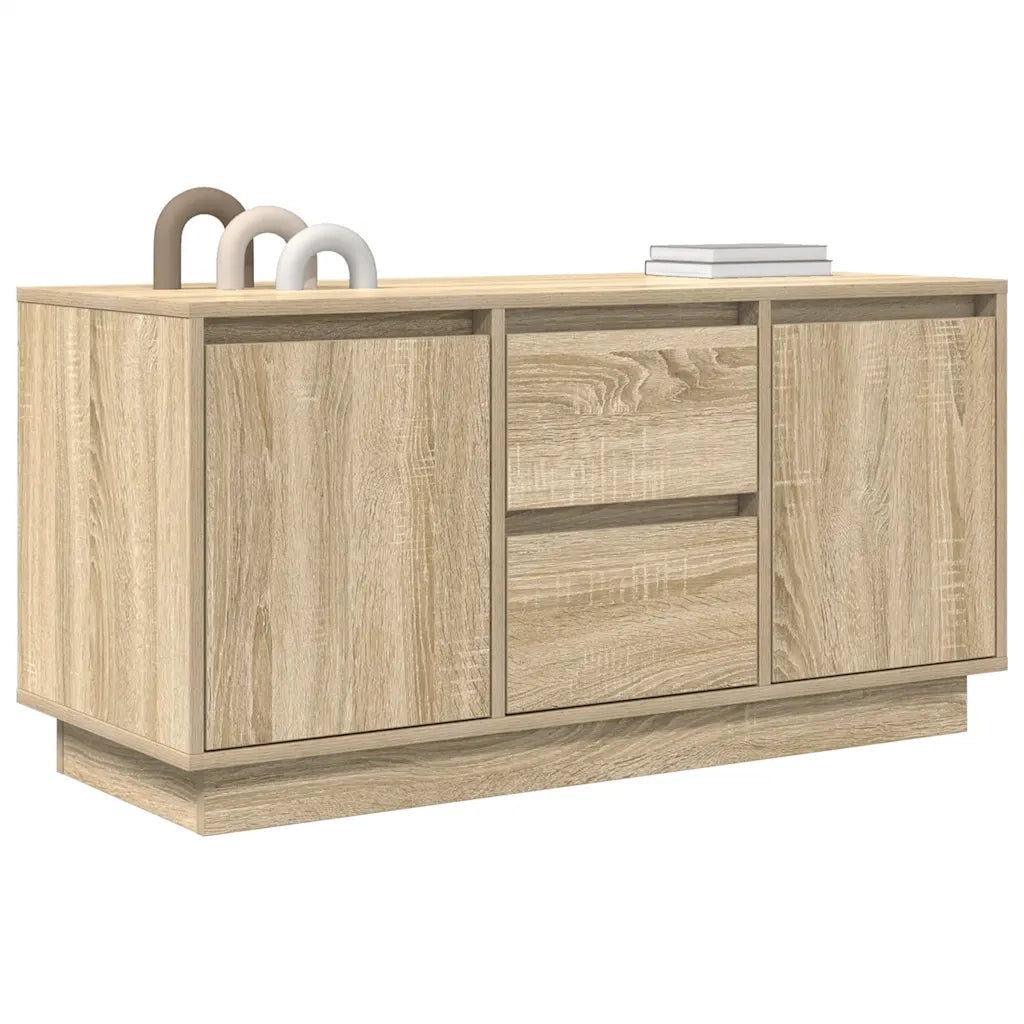 Mobile Porta TV con Luci LED Rovere Sonoma 100x41x50 cm 861411