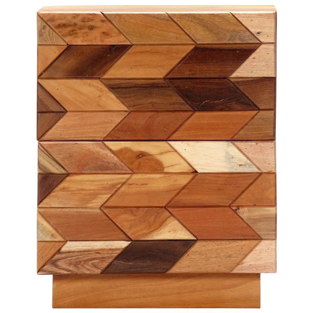 Comodino 40x30x50 cm in Legno Massello di Recupero cod mxl 30653